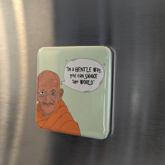 Gandhi Fridge Magnet - PhiloPerse