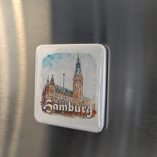 Hamburg Germany Fridge Magnet - PhiloPerse