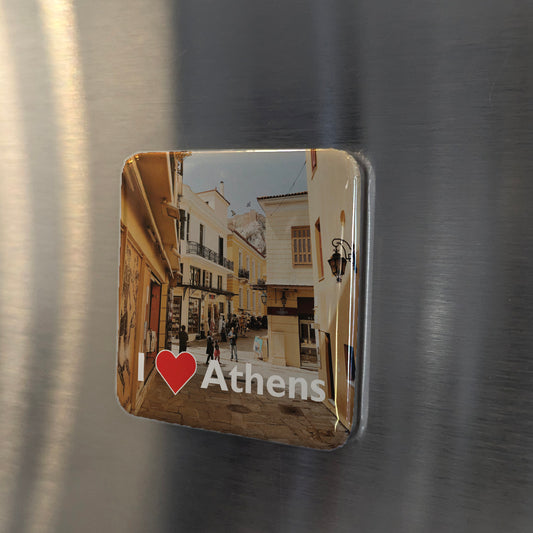 I Love Athens Fridge Magnet - PhiloPerse