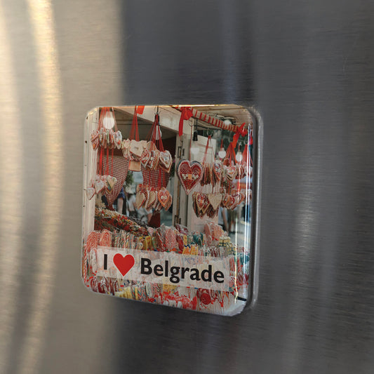 I Love Belgrade Fridge Magnet - PhiloPerse