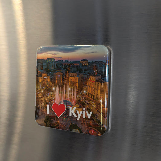 I Love Kyiv Fridge Magnet - PhiloPerse