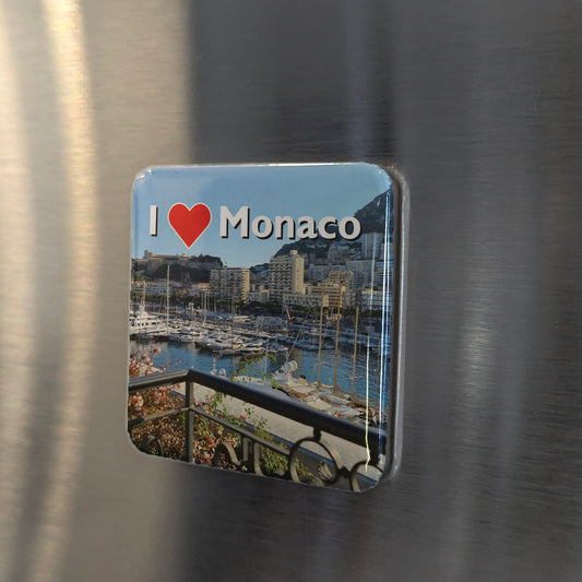 I Love Monaco View Fridge Magnet - PhiloPerse