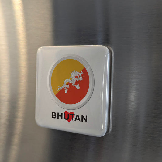 I Love Bhutan Fridge Magnet - PhiloPerse