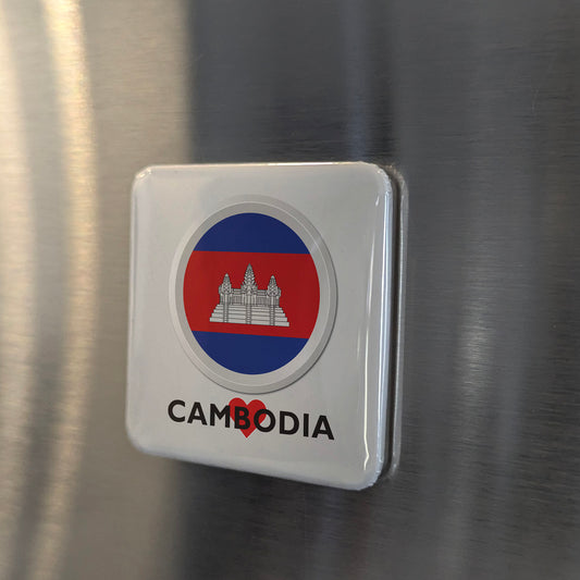 I Love Cambodia Fridge Magnet - PhiloPerse