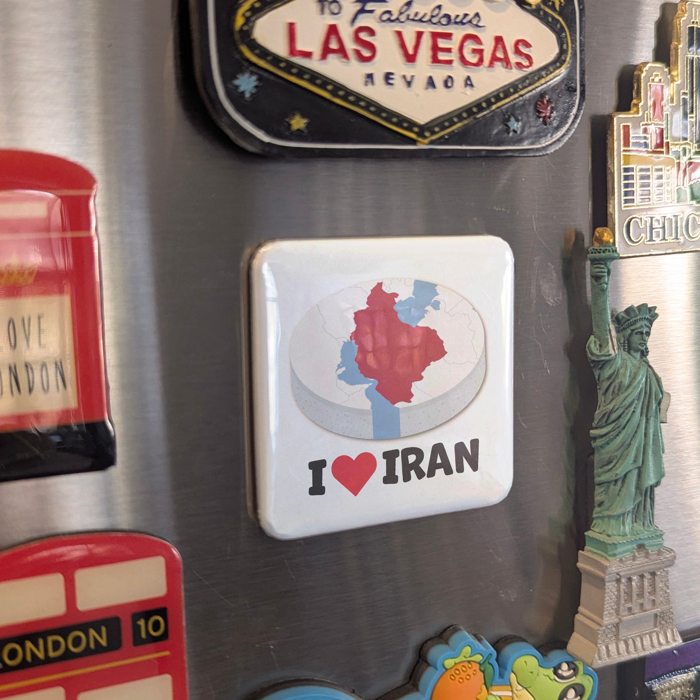 I Love Iran V.2 Fridge Magnet - PhiloPerse