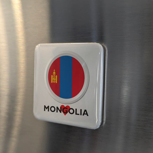I Love Mongolia Fridge Magnet - PhiloPerse