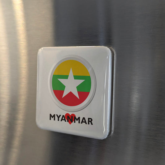 I Love Myanmar Fridge Magnet - PhiloPerse