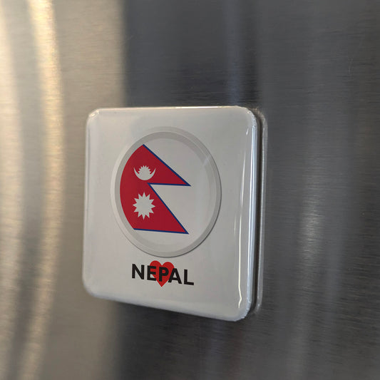 I Love Nepal Fridge Magnet - PhiloPerse