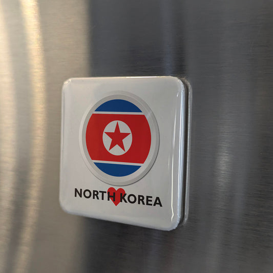 I Love North Korea Fridge Magnet - PhiloPerse