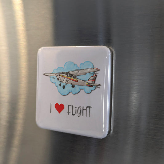 I Love Flight Fridge Magnet - PhiloPerse