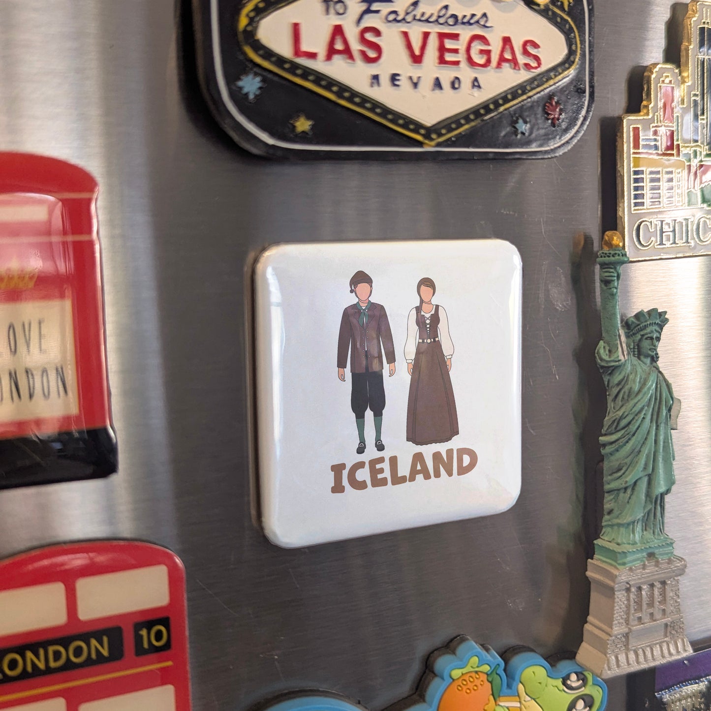 Iceland Folk Costumes Fridge Magnet - PhiloPerse