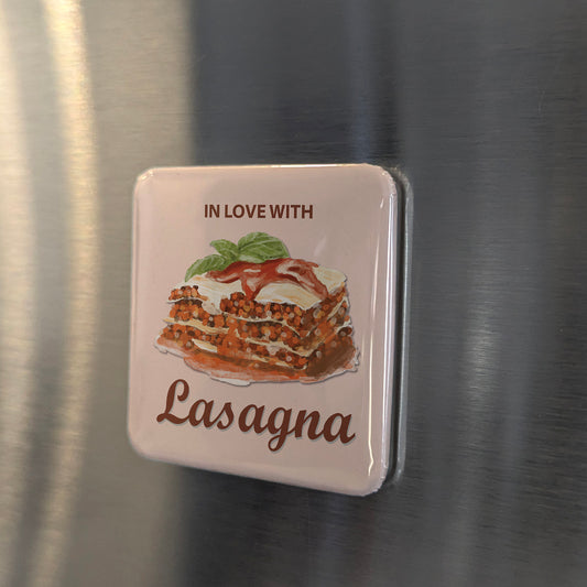 In Love with Lasagna Fridge Magnet - PhiloPerse