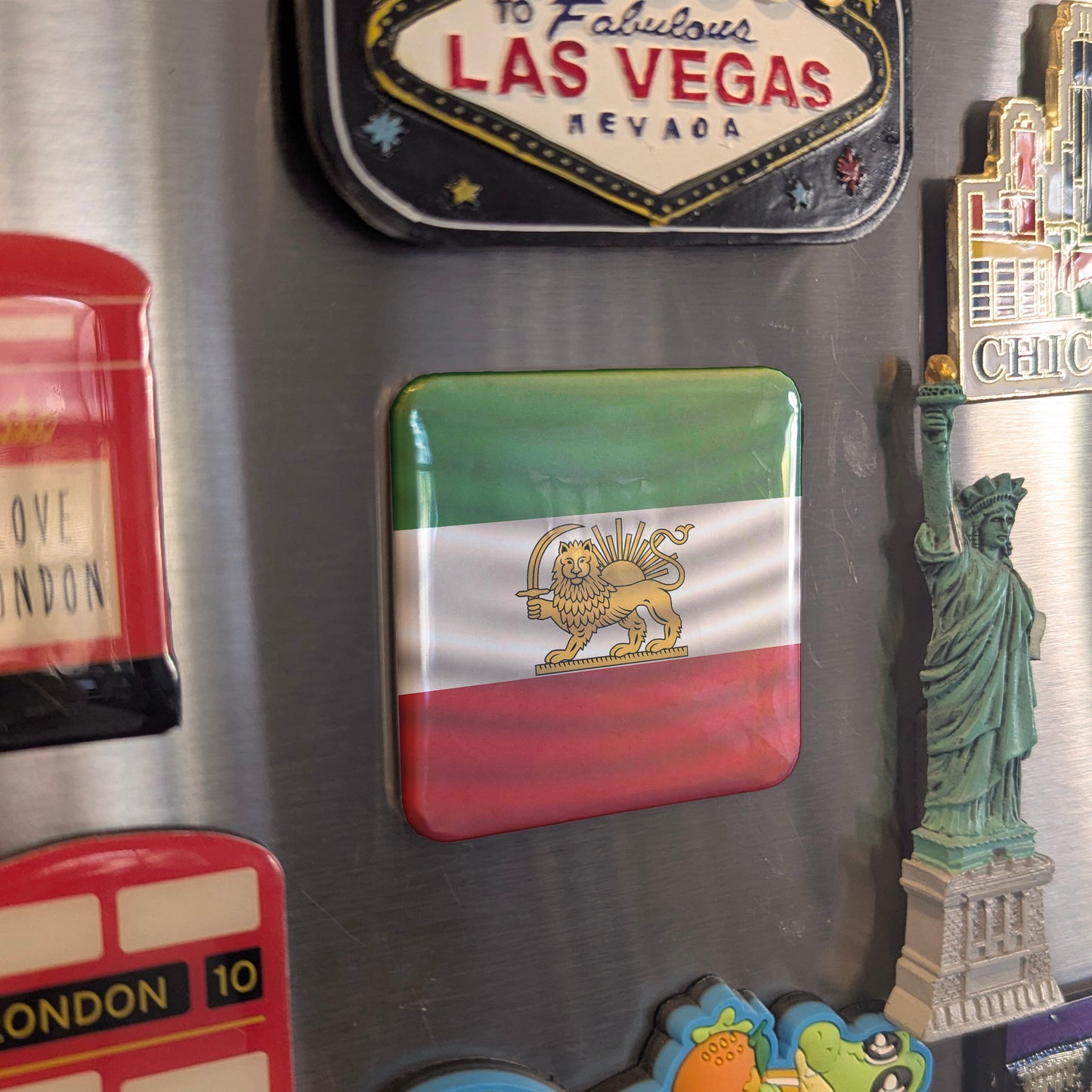 Imperial Flag of Iran Fridge Magnet - PhiloPerse
