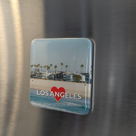 Los Angeles Beach Fridge Magnet - PhiloPerse