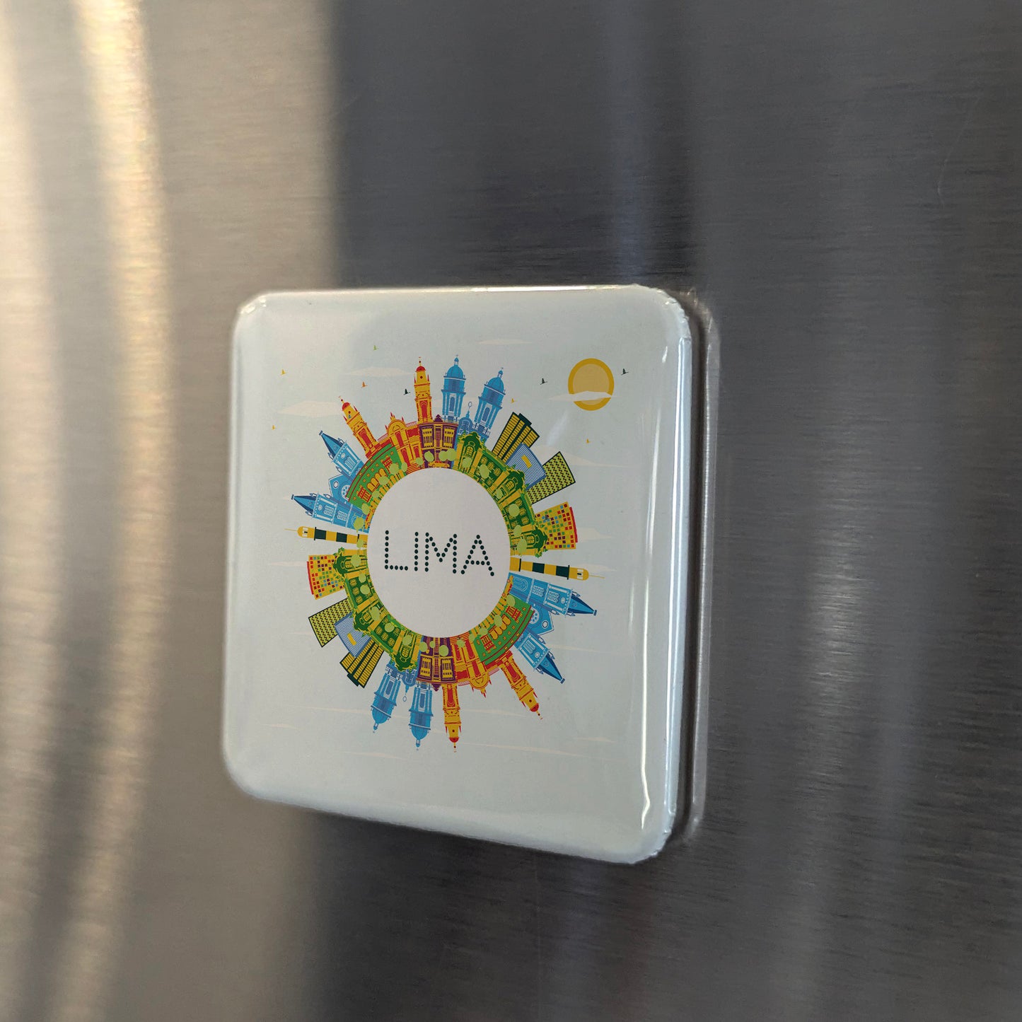 Lima Skyline Fridge Magnet - PhiloPerse