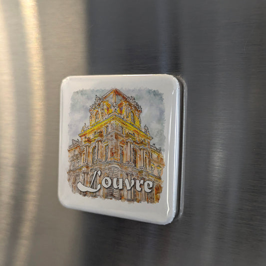 Louvre Museum in Paris France Fridge Magnet - PhiloPerse