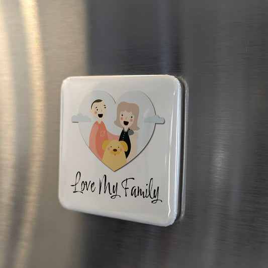 Love my Family V.3 Fridge Magnet - PhiloPerse