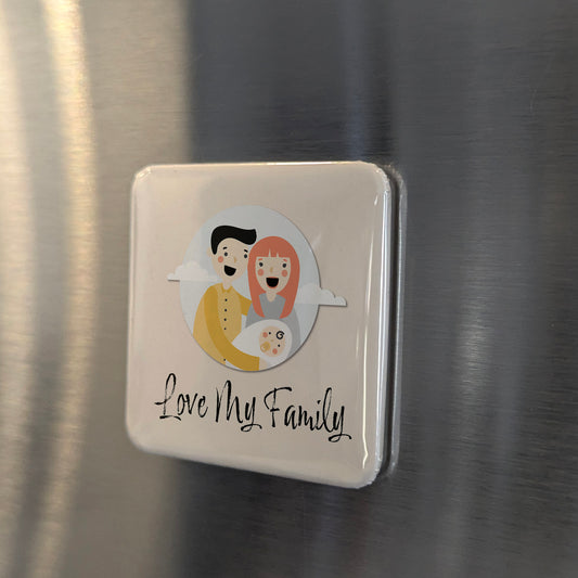 Love my Family V.1 Fridge Magnet - PhiloPerse