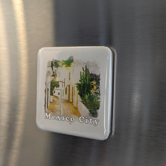 Mexico City Watercolor Fridge Magnet - PhiloPerse