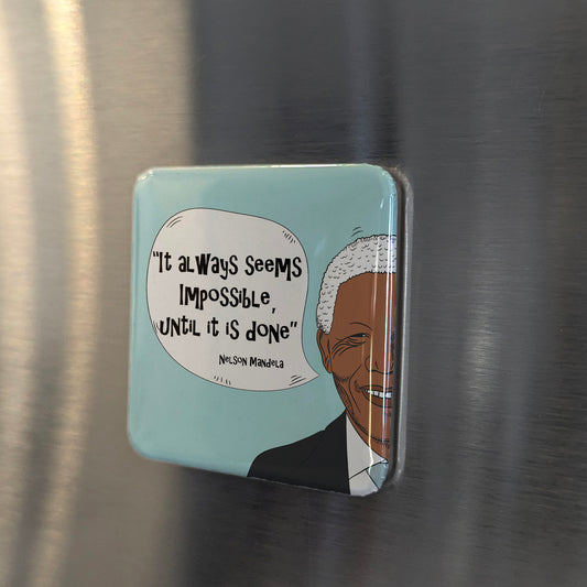 Nelson Mandela Fridge Magnet - PhiloPerse