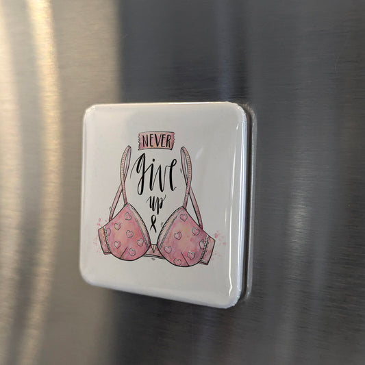 Never Give Up v2 Fridge Magnet - PhiloPerse