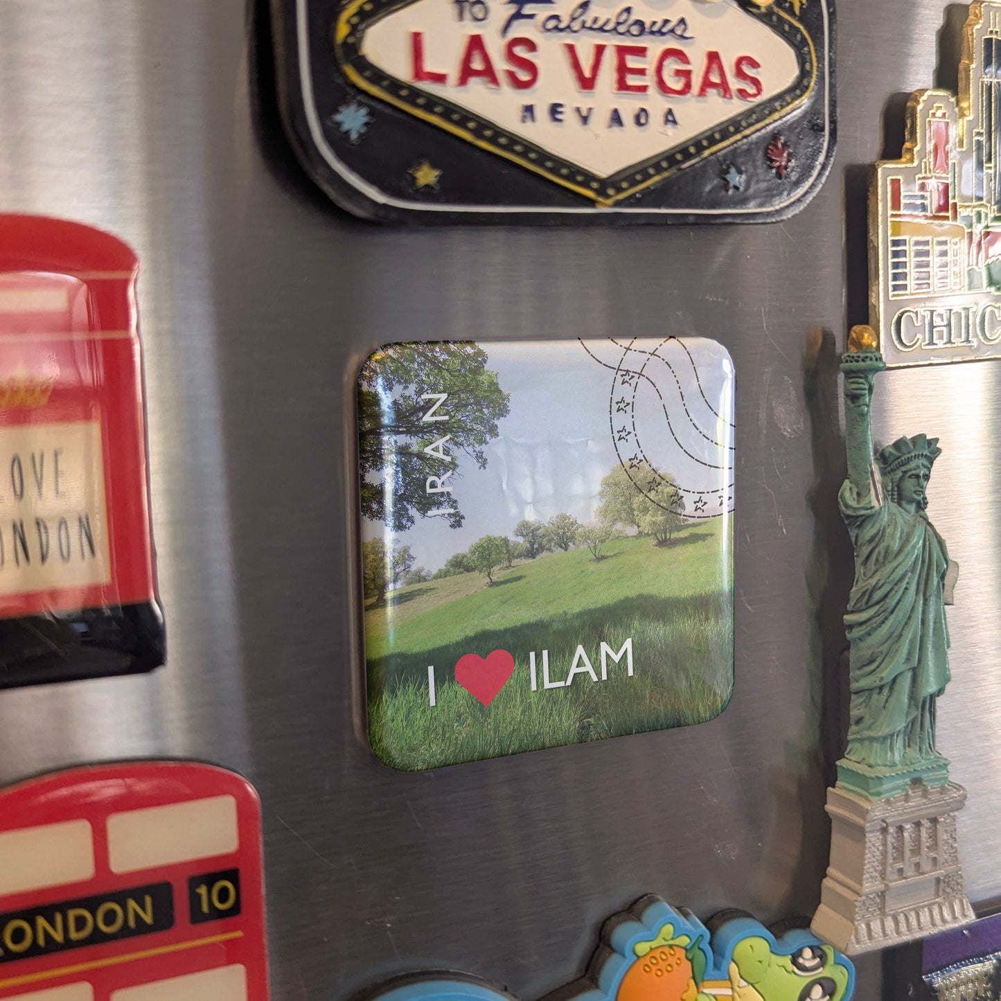 Imán para nevera "Amo a Ilam"