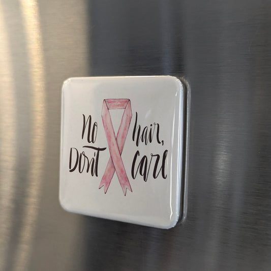 No Hair Don't Care Fridge Magnet - PhiloPerse