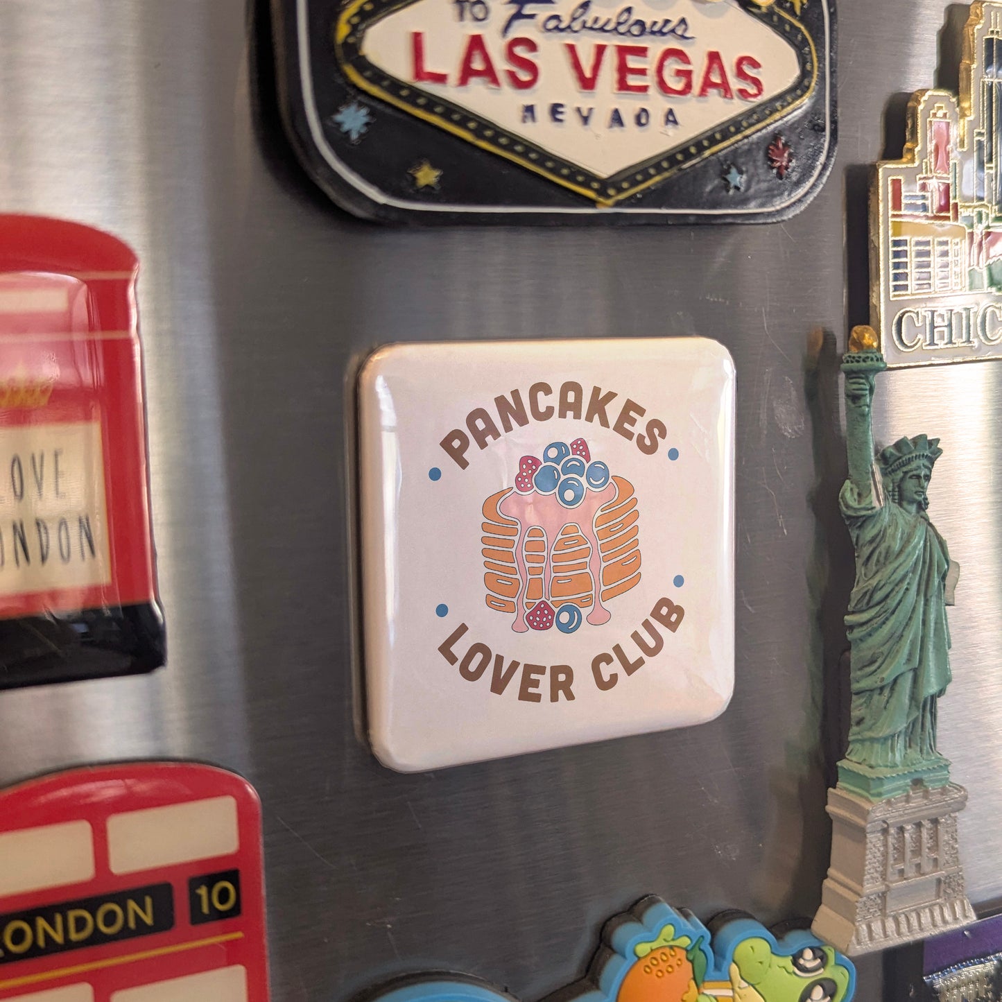 Pancakes Lover Club Fridge Magnet - PhiloPerse