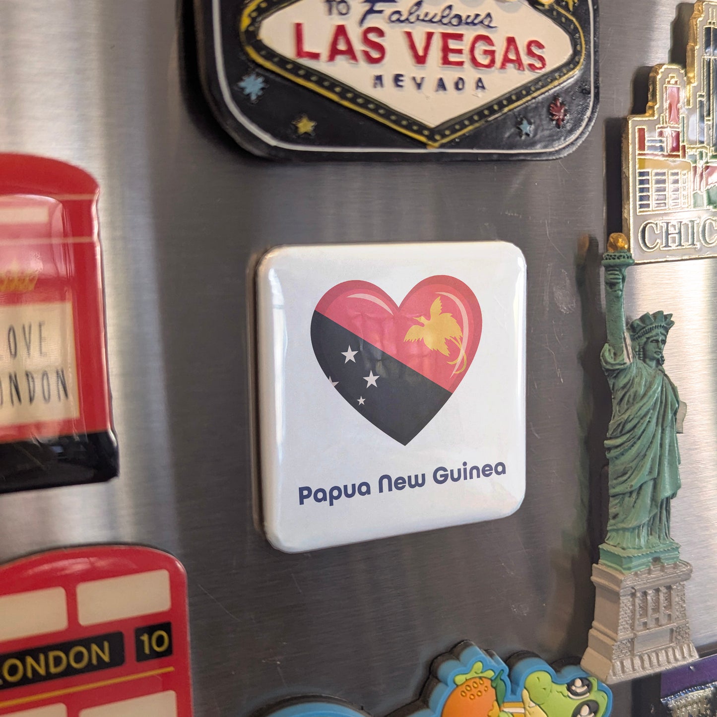 Papua New Guinea Flag Fridge Magnet - PhiloPerse