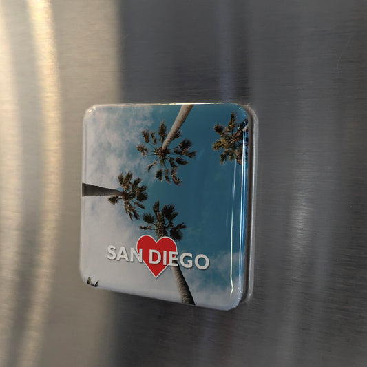 San Diego Palms Fridge Magnet - PhiloPerse