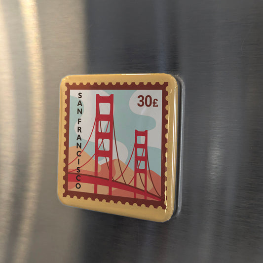 San Francisco Postage Fridge Magnet - PhiloPerse