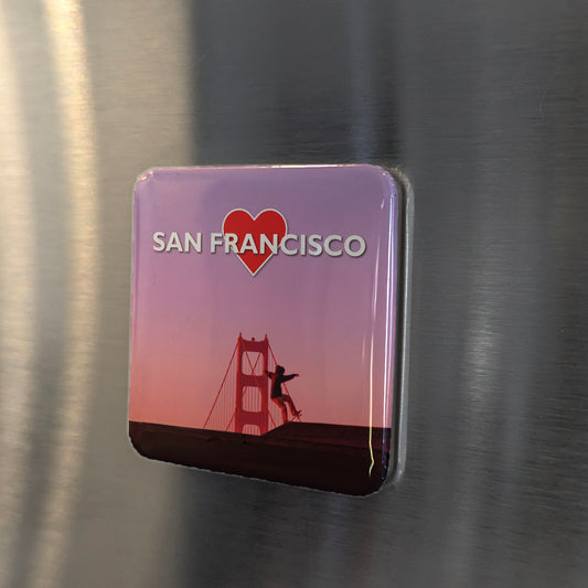 San Francisco Sunset Fridge Magnet - PhiloPerse