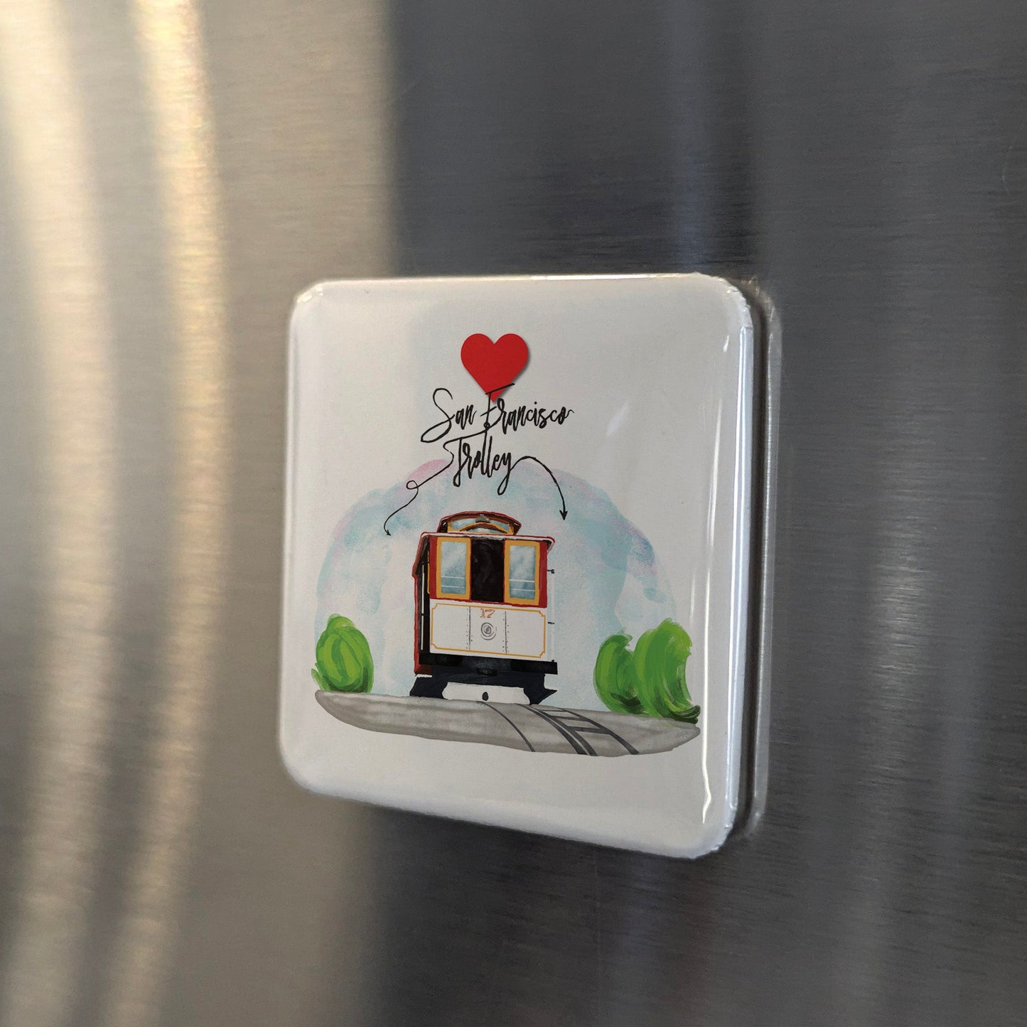 San Francisco Trolley Fridge Magnet