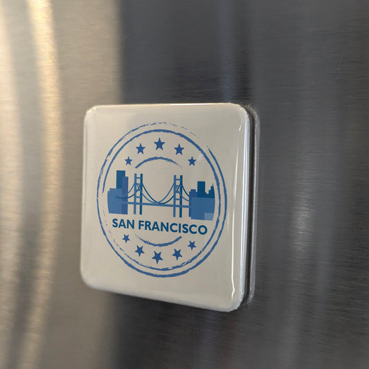 San Francisco Stamp Fridge Magnet - PhiloPerse