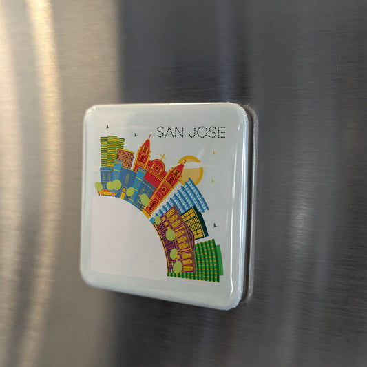 San Jose Costa Rica Skyline Fridge Magnet - PhiloPerse