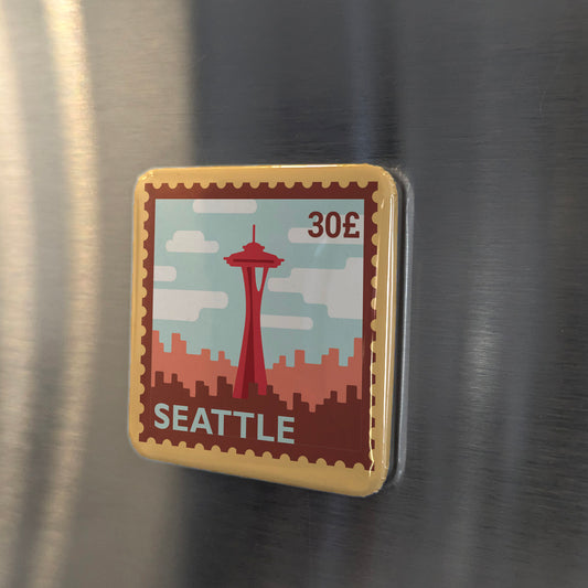 Seattle Postage Fridge Magnet - PhiloPerse