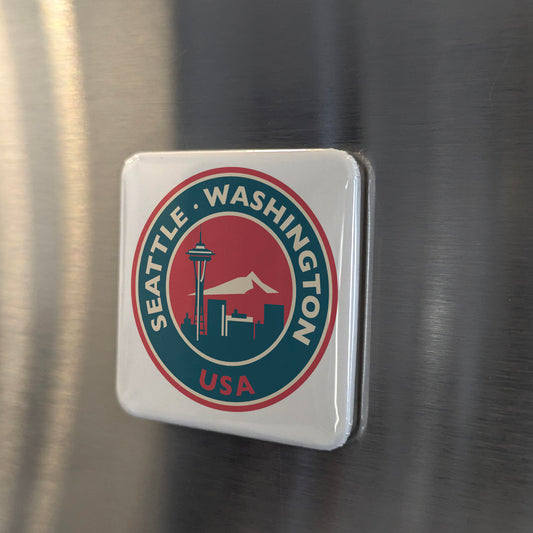 Seattle Washington Fridge Magnet - PhiloPerse