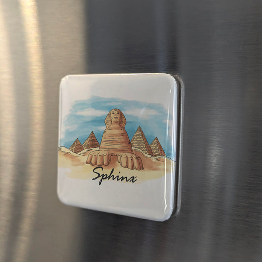 Sphinx in Egypt Fridge Magnet - PhiloPerse