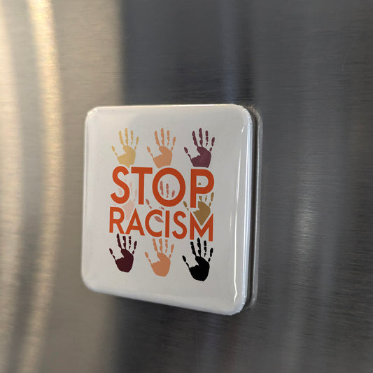 Stop Racism Fridge Magnet - PhiloPerse