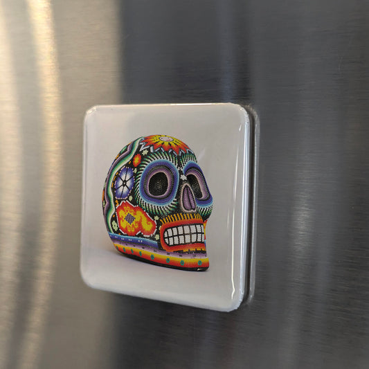 Mexican Sugar Skull Art Fridge Magnet - PhiloPerse