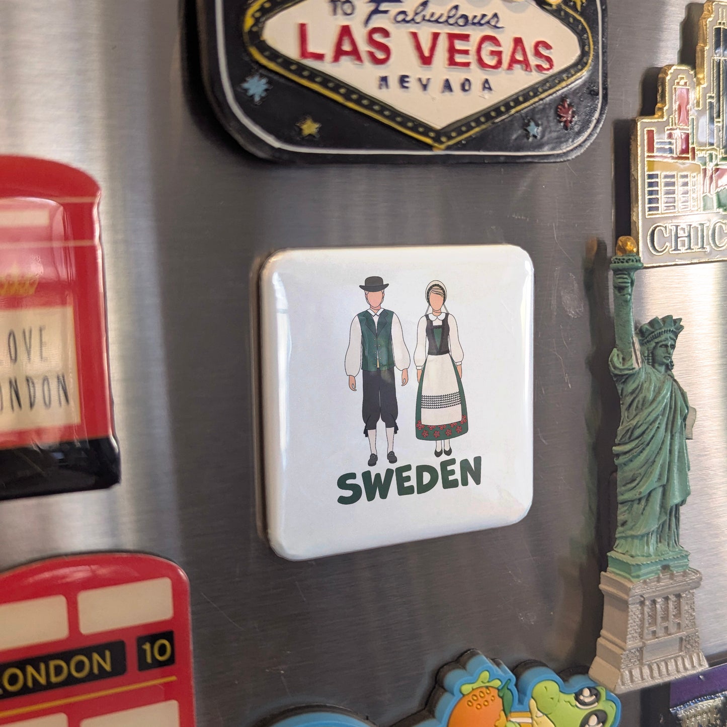 Sweden Folk Costumes Fridge Magnet - PhiloPerse