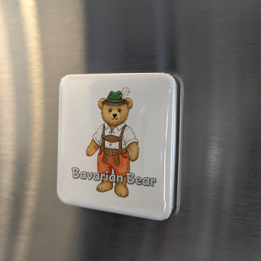 Teddy Bear as Bavarian German Fridge Magnet - PhiloPerse