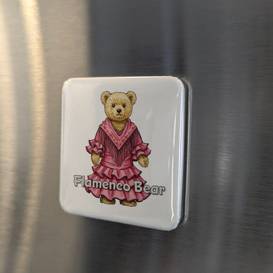 Teddy Bear as Flamenco Dancer Fridge Magnet - PhiloPerse