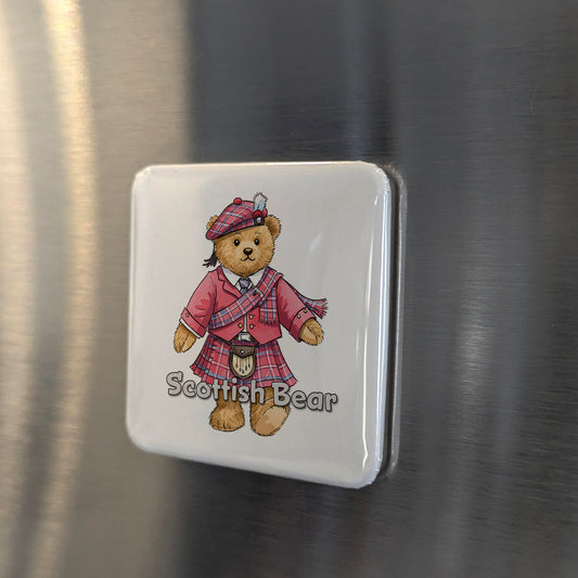 Teddy Bear from Scottish Highlands Fridge Magnet - PhiloPerse