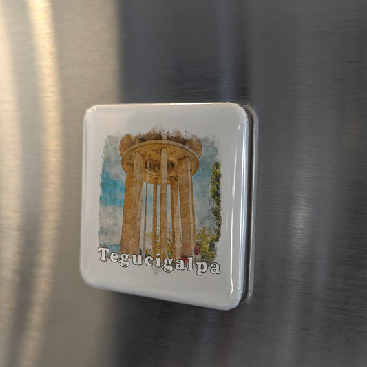 Tegucigalpa Honduras Watercolor Fridge Magnet - PhiloPerse