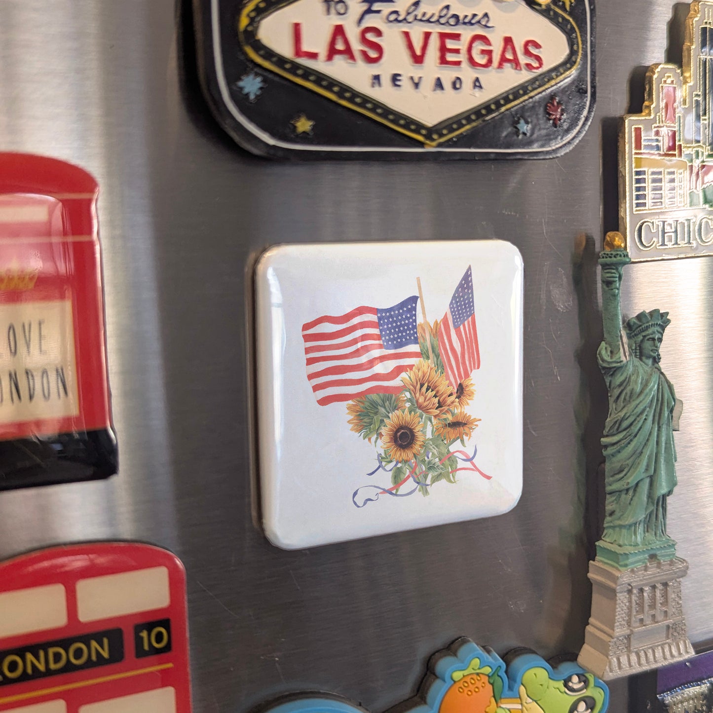 US Flag 4th of July Fridge Magnet - PhiloPerse