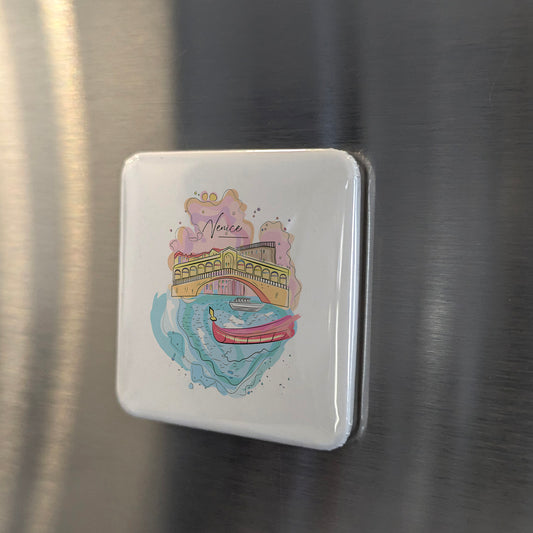 Venice Canals in Italy Fridge Magnet - PhiloPerse