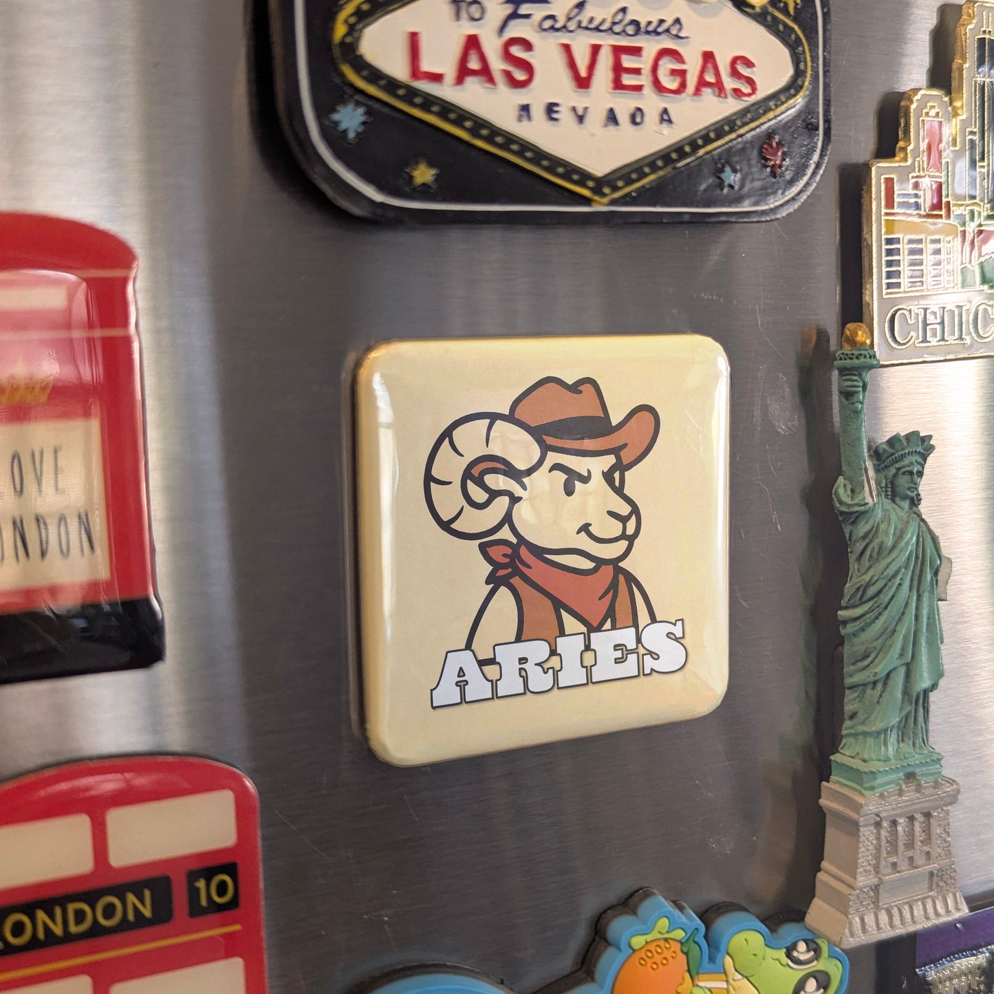 Western Aries Zodiac Fridge Magnet - PhiloPerse
