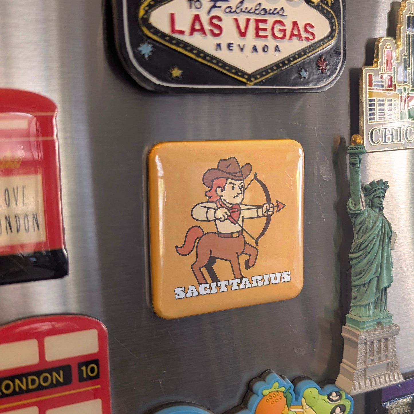 Western Sagittarius Zodiac Fridge Magnet - PhiloPerse