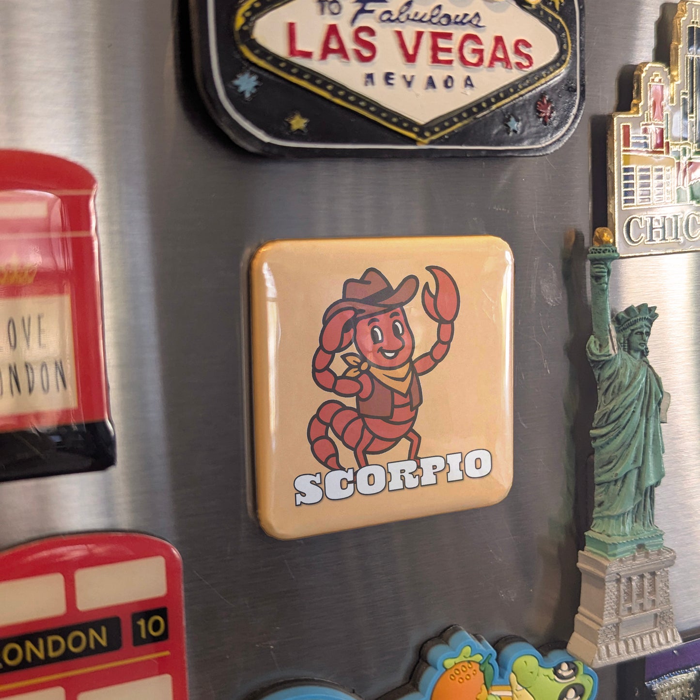 Western Scorpio Zodiac Fridge Magnet - PhiloPerse